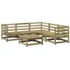 Image de Salon de jardin modulable Vidaxl 6 pieces bois massif 70 x 70 x 67 cm