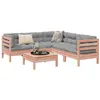 Image de GENERIQUE Salon de jardin modulable 6 pièces - 1 table 1 canapé - Vert Bois - 1 personne