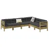 Image de Salon de jardin modulable vidaxl 6 pieces x 63.5 x 62.5 cm 6 personnes