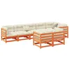 Image de Salon de jardin modulable vidaxl 8 pieces bois massif 8 personnes 70 x 70 x 67 cm