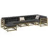 Image de Salon de jardin modulable Vidaxl bois bois 7 pieces x 70 x 67