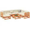 Image de Salon de jardin modulable vidaxl 8 pieces 70 x 70 x 67 cm 7 personnes