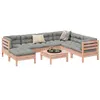 Image de Salon de jardin modulable Vidaxl bois marron 8 pieces x 63 x 62.5 8 personnes