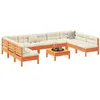 Image de vidaXL 10-delige Loungeset met kussens massief grenenhout wasbruin3299600