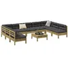 Image de vidaXL 10-delige Loungeset met kussens geïmpregneerd grenenhout3299602