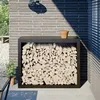 Image de vidaXL Haardhoutrek 100x40x80 cm staal zwart850975