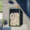 Image de vidaXL Haardhoutrek 60x40x100 cm staal groen850992