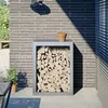 Image de vidaXL Haardhoutrek 60x40x80 cm gegalvaniseerd staal851001