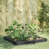 Image de vidaXL Lit surélevé de jardin anthracite 100x100x18,5 cm acier 851012