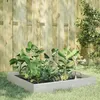 Image de vidaXL Lit surélevé de jardin 100x100x26 cm acier inoxydable 851021