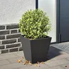 Image de vidaXL Jardinière noir 30x30x30 cm acier, jardinière d'extérieur, boîte à fleurs, boîte de jardin, jardinière de patio, 851038