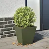 Image de vidaXL Jardinière vert olive 30x30x30 cm acier, jardinière d'extérieur, boîte à fleurs, boîte de jardin, jardinière de 851044