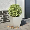 Image de vidaXL Jardinière 30x30x30 cm acier inoxydable, jardinière d'extérieur, boîte à fleurs, boîte de jardin, jardinière de 851046