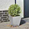 Image de vidaXL Jardinière 30x30x30 cm acier galvanisé, jardinière d'extérieur, boîte à fleurs, boîte de jardin, jardinière de patio, 851048