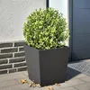 Image de vidaXL Jardinière noir 40x40x40 cm acier, jardinière d'extérieur, boîte à fleurs, boîte de jardin, jardinière de patio, 851052