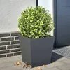 Image de vidaXL Jardinière anthracite 40x40x40 cm acier, jardinière d'extérieur, boîte à fleurs, boîte de jardin, jardinière de 851056