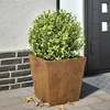 Image de vidaXL Jardinière 40x40x40 cm acier corten, jardinière d'extérieur, boîte à fleurs, boîte de jardin, jardinière de patio, 851064