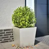 Image de vidaXL Jardinière 50x50x50 cm acier inoxydable, jardinière d'extérieur, boîte à fleurs, boîte de jardin, jardinière de 851074