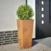 Image de vidaXL Jardinière 35x35x75 cm acier corten, jardinière d'extérieur, boîte à fleurs, boîte de jardin, jardinière de patio, 851092