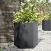 Image de vidaXL Jardinière anthracite hexagone 46x40x45 cm acier, jardinière de fleurs, jardinière de patio, jardinière de jardin, 851112
