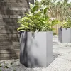 Image de vidaXL Jardinière hexagone 46x40x45 cm acier galvanisé, jardinière de fleurs, jardinière de patio, jardinière de jardin, 851118