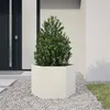 Image de Jardinière blanc hexagone 69x60x45 cm acier