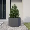 Image de vidaXL Jardinière anthracite hexagone 69x60x45 cm acier, jardinière de fleurs, jardinière de patio, jardinière de jardin, 851124
