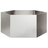 Image de vidaXL Jardinière hexagone 104x90x45 cm acier inoxydable, jardinière de fleurs, jardinière de patio, jardinière de jardin, 851133