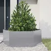 Image de vidaXL Jardinière hexagone 138x120x45 cm acier galvanisé, jardinière de fleurs, jardinière de patio, jardinière de jardin, 851141