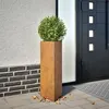 Image de vidaXL Jardinières 2 pcs triangulaire 30x26x75 cm acier corten 851156