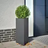 Image de vidaXL Jardinières 2 pcs anthracite triangulaire 40x34,5x70 cm acier 851162
