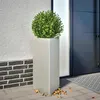 Image de vidaXL Jardinière triangulaire 40x34,5x70 cm acier inoxydable 851165
