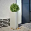 Image de vidaXL Jardinières 2 pcs triangulaire 40x40x75 cm acier inoxydable 851166