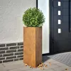 Image de vidaXL Jardinières 2 pcs triangulaire acier résistant aux intempéries 851170