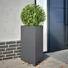 Image de vidaXL Jardinière anthracite triangulaire 50x43x75 cm acier 851175