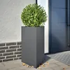Image de vidaXL Jardinières 2 pcs anthracite triangulaire 50x43x75 cm acier 851176