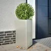 Image de vidaXL Jardinières 2 pcs triangulaire 50x43x75 cm acier inoxydable 851180
