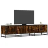 Image de vidaXL Meuble TV chêne fumé 180x35x41 cm bois d'ingénierie, support TV, buffet TV, meuble multimédia, banc TV, meuble hifi, 3300787