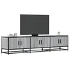 Image de vidaXL Meuble TV sonoma gris 180x35x41 cm bois d'ingénierie, support TV, buffet TV, meuble multimédia, banc TV, meuble hifi, 3300788