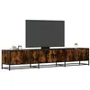 Image de Meuble TV chêne fumé 210x35x41 cm bois d ingénierie