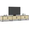 Image de vidaXL Meuble TV chêne sonoma 240x35x41 cm bois d'ingénierie, support TV, buffet TV, meuble multimédia, banc TV, meuble 3300796
