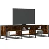 Image de vidaXL Meuble TV chêne fumé 180x40x46 cm bois d'ingénierie, support TV, buffet TV, meuble multimédia, banc TV, meuble hifi, 3300807