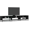 Image de Meuble TV noir 270x40x46 cm bois d ingénierie