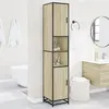 Image de vidaXL Armoire de salle de bain chêne sonoma bois d'ingénierie métal 3300881