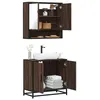 Image de vidaXL Ensemble de meubles de salle de bain 2 pcs Chêne marron, armoire de rangement, armoire de bain, meuble de toilette 3300919
