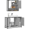 Image de Ensemble de meubles de salle de bain 2 pcs Sonoma gris