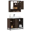 Image de vidaXL Ensemble de meubles de salle de bain 2 pcs Chêne marron, armoire de salle de bain, placard de salle de bain, meuble 3300944