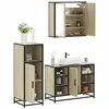 Image de vidaXL Ensemble de meubles de salle de bain 3 pcs chêne sonoma, armoire de salle de bain, placard de salle de bain, meuble 3300971