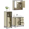 Image de vidaXL Ensemble de meubles de salle de bain 3 pcs chêne sonoma, armoire de salle de bain, placard de salle de bain, meuble 3300986