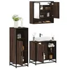 Image de vidaXL Ensemble de meubles de salle de bain 3 pcs Chêne marron, armoire de salle de bain, placard de salle de bain, meuble 3300999